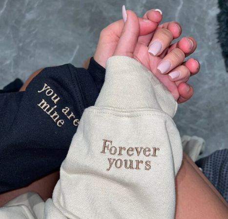 Threads of Love - Personalized Embroidered Hoodie for Couples and Families