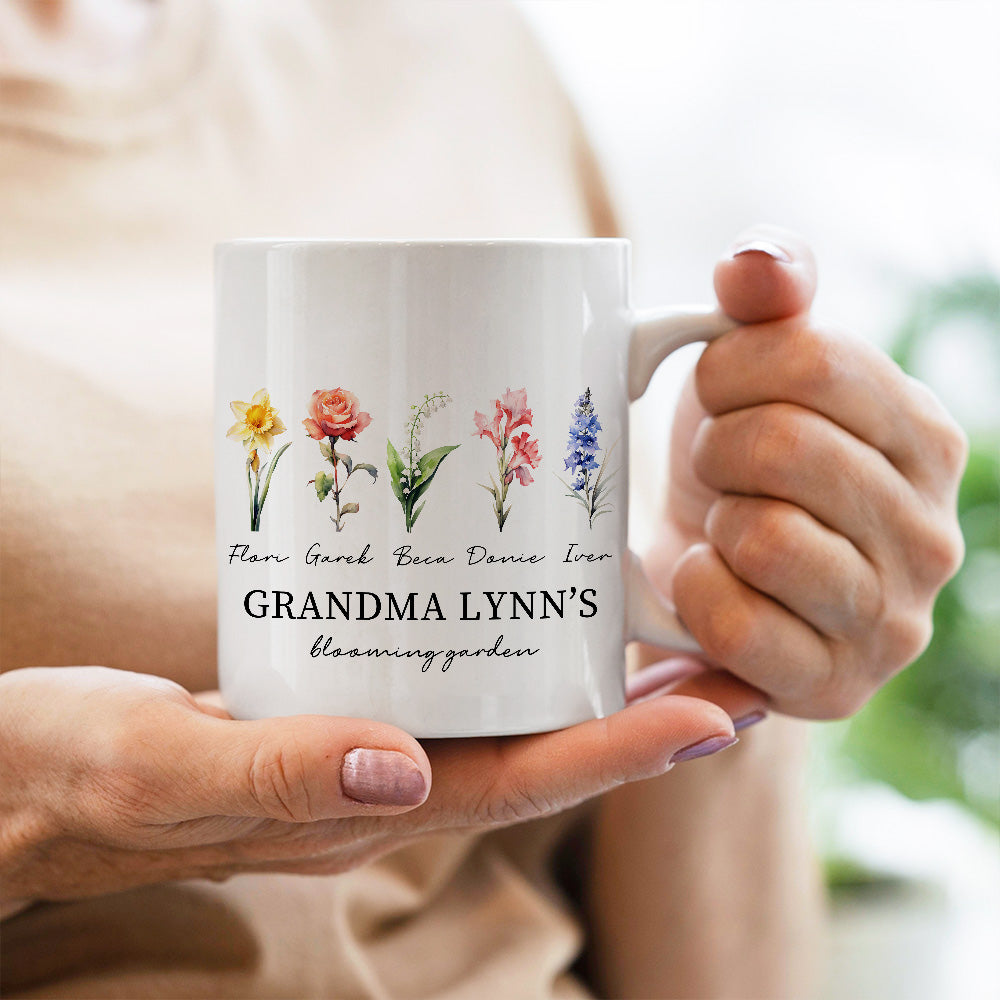 Mom's Garden is Her Children Customized Mug