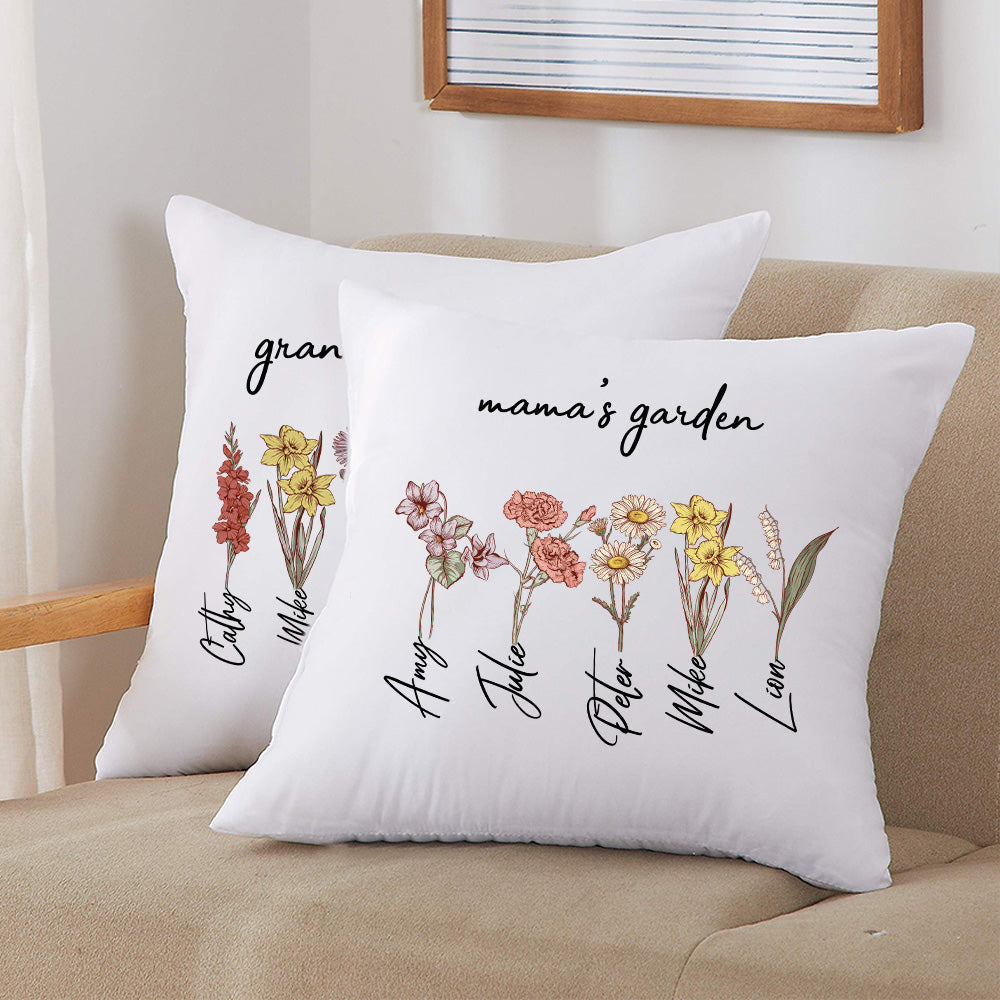 Mom's Garden is Her Children Customized Pillow Cushion