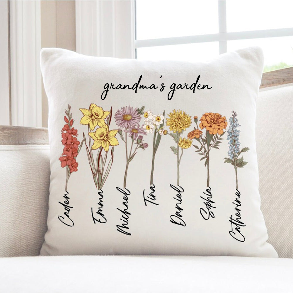 Mom's Garden is Her Children Customized Pillow Cushion