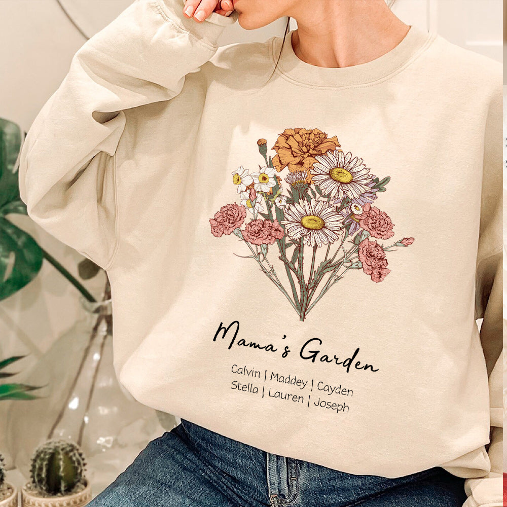 50%OFF⭐️Birth Flower Bouquet Customized Hoodie/Crewneck