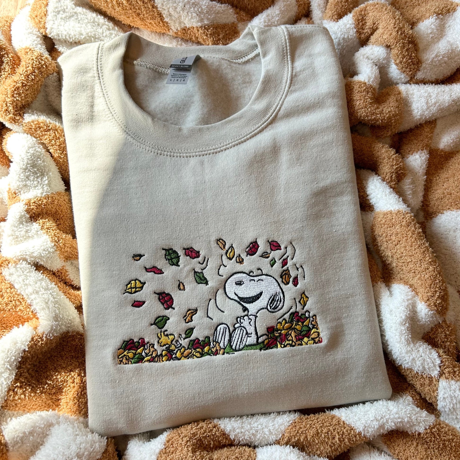 Fall Leaves/Pumpkin Embroidered Sweatshirt/Hoodie(Buy 2 Get Free Shipping)