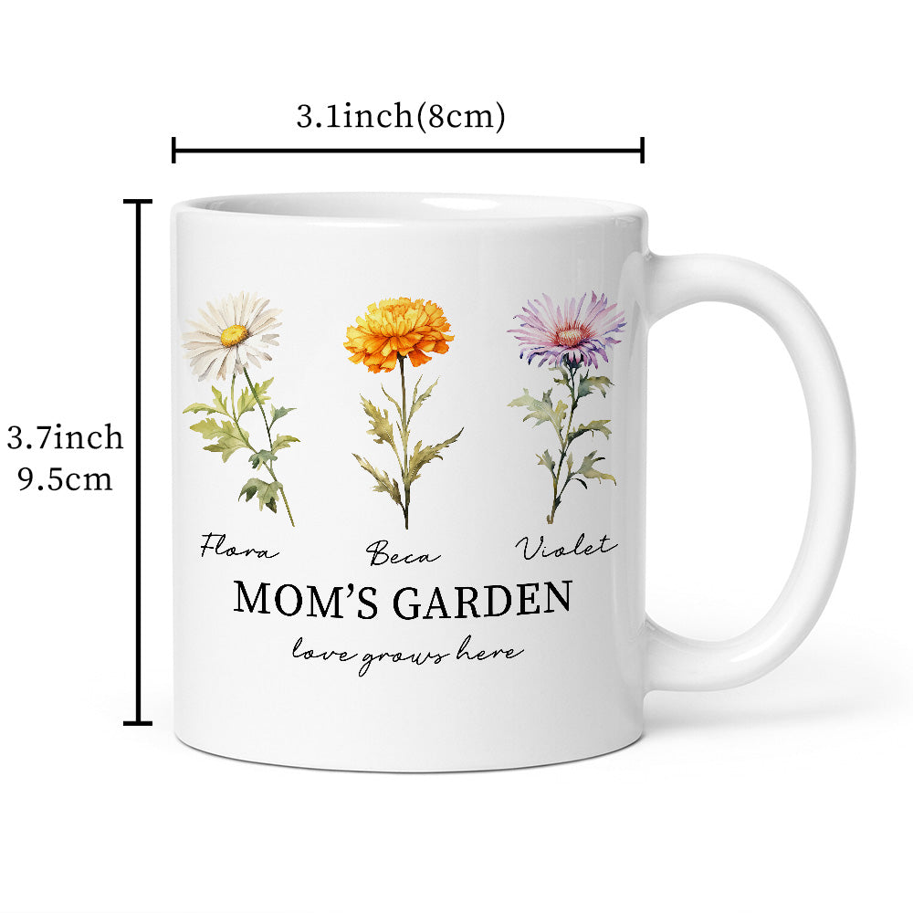 Mom's Garden is Her Children Customized Mug